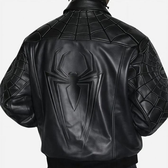 Supreme x Vanson Leathers Spider-Man Jacket Black