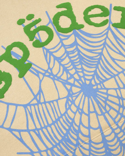 Sp5der OG Web V2 Hoodie "Cream"