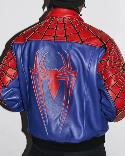 Supreme x Vanson Leathers Spider-Man Jacket Red