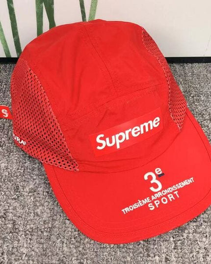 Supreme Mesh Side Panel Camp Red Cap