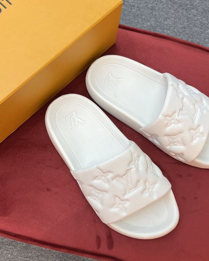 Louis Vuitton Waterfront White Slippers