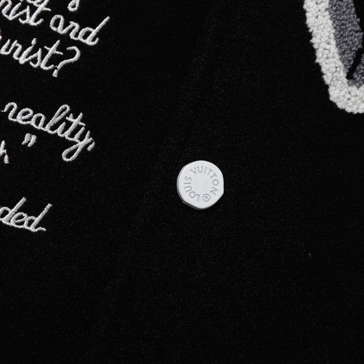 Louis Vuitton Varsity Leather Jacket Black & White