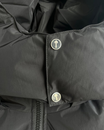 Trapstar Womens Black Cropped Detachable Puffer Jacket