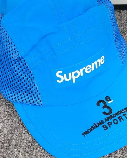 Supreme Mesh Side Panel Camp Blue Cap