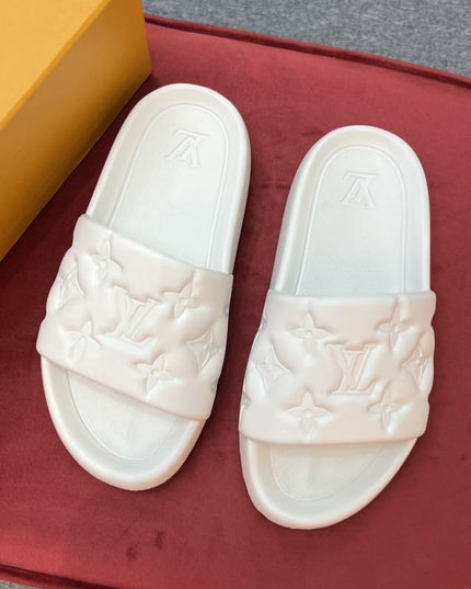 Louis Vuitton Waterfront White Slippers