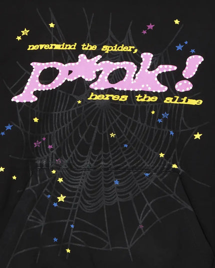 Sp5der P*NK Hoodie "Black"