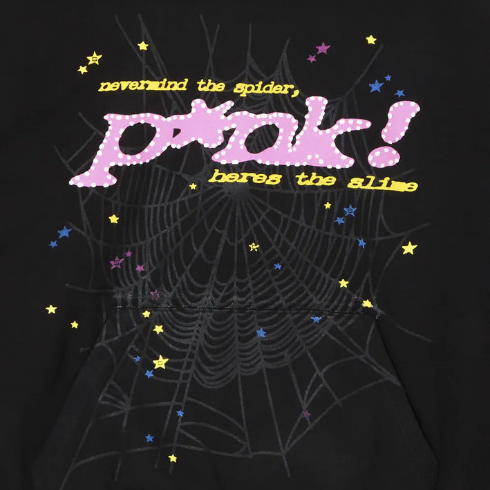 Sp5der P*NK Hoodie "Black"