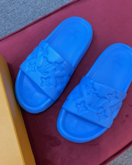 Louis Vuitton Waterfront Blue Slippers