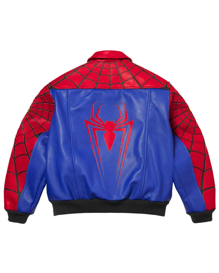 Supreme x Vanson Leathers Spider-Man Jacket Red