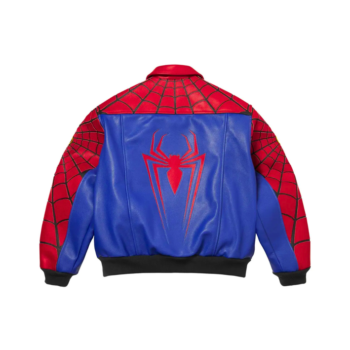 Supreme x Vanson Leathers Spider-Man Jacket Red
