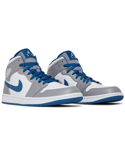 Air Jordan 1 Mid "Cement True Blue"