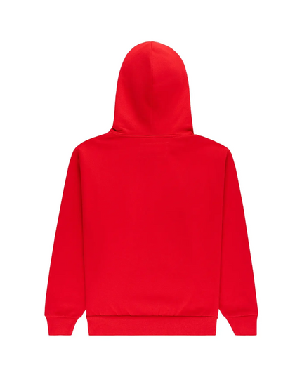 Sp5der OG Web Studded Zip Hoodie "Red"