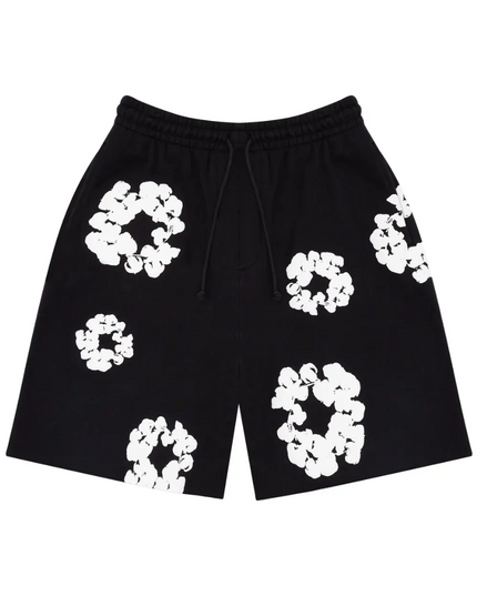 Denim Tears The Cotton Wreath Shorts "Black"