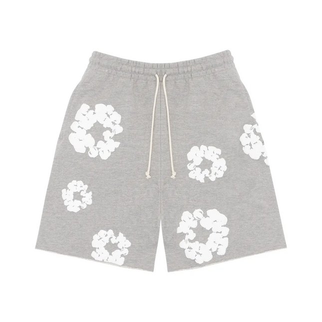 Denim Tears The Cotton Wreath Shorts "Grey"