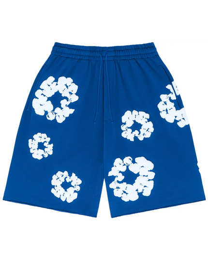 Denim Tears The Cotton Wreath Shorts "Royal Blue"