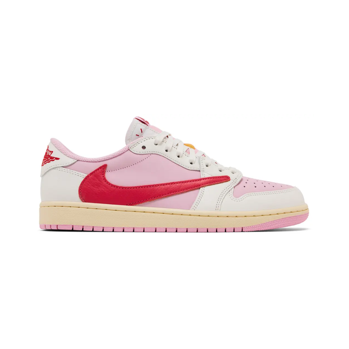 Travis Scott x Air Jordan 1 Retro Low "Sail Tropical Pink"