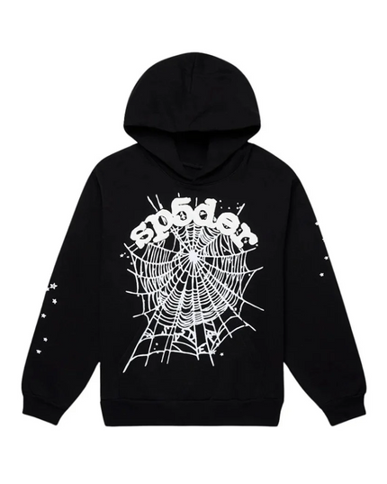 Sp5der OG Web Hoodie Black