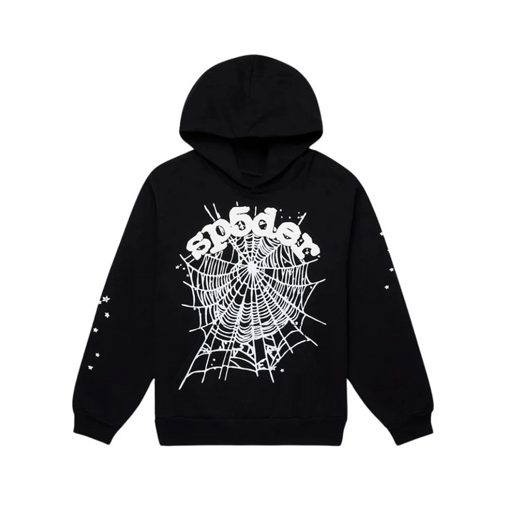 Sp5der OG Web Hoodie Black