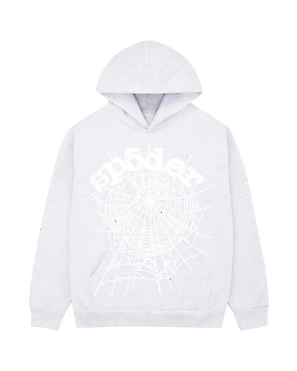 Sp5der OG Web Hoodie "Heather Grey"