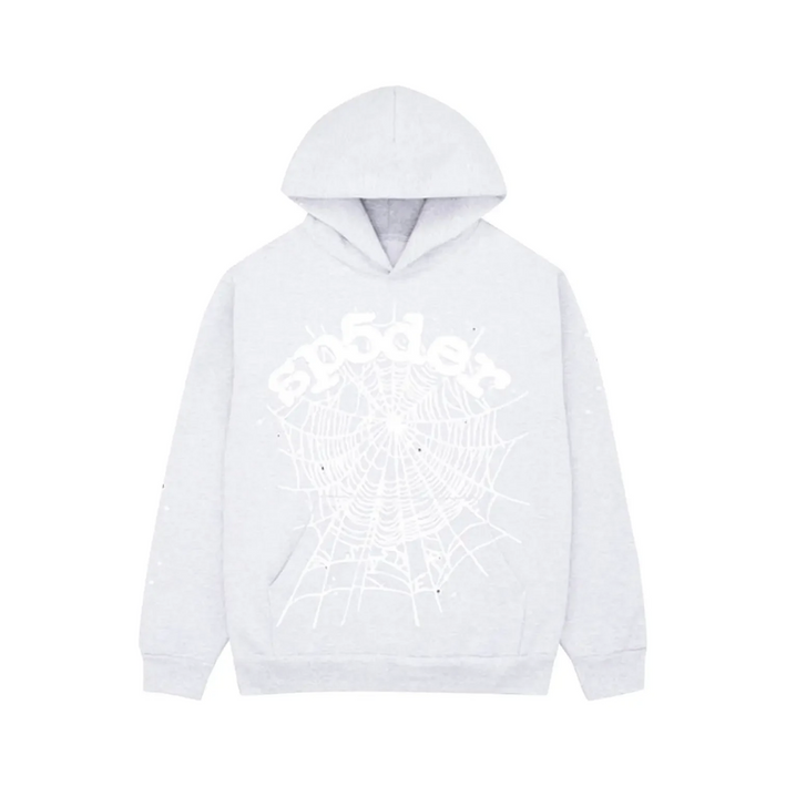 Sp5der OG Web Hoodie "Heather Grey"