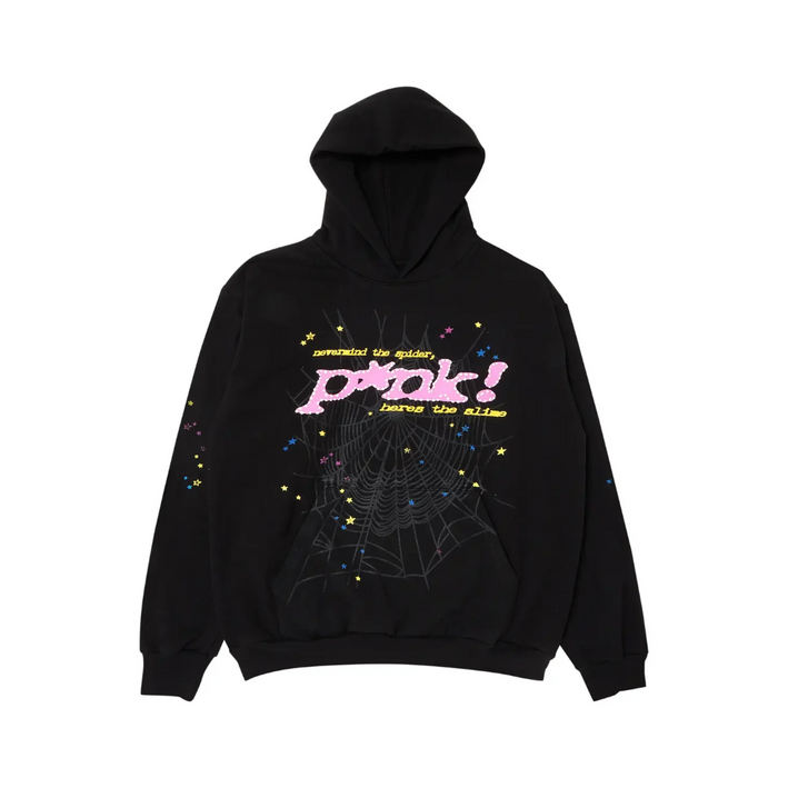 Sp5der P*NK Hoodie "Black"