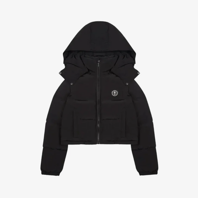 Trapstar Womens Black Cropped Detachable Puffer Jacket