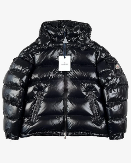Moncler Hooded Puffer Jacket Black