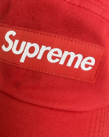 Supreme Washed Chino Twill Camp Red Cap