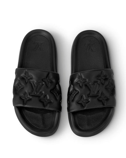 Louis Vuitton Waterfront Black Slippers