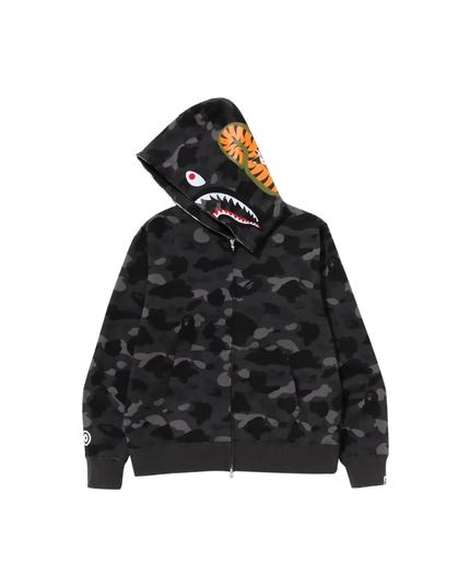 BAPE Color Camo Shark Full Zip Hoodie "Black"