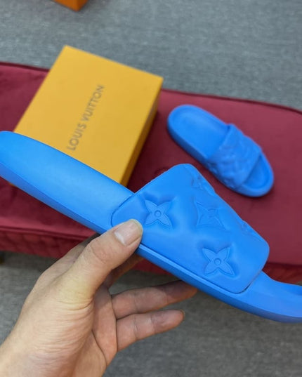 Louis Vuitton Waterfront Blue Slippers