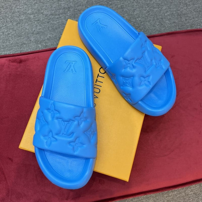 Louis Vuitton Waterfront Blue Slippers
