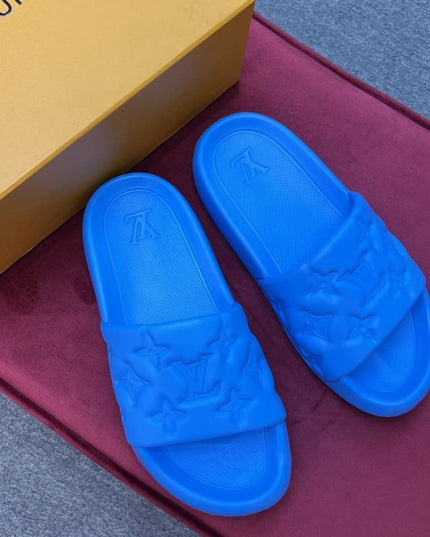 Louis Vuitton Waterfront Blue Slippers