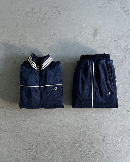 Corteiz Dark Blue Velour AMG Set