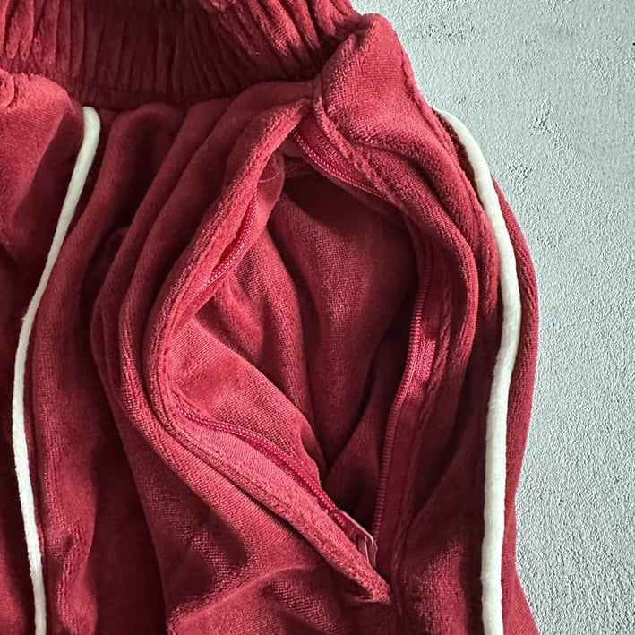 Corteiz Red Velour AMG Set