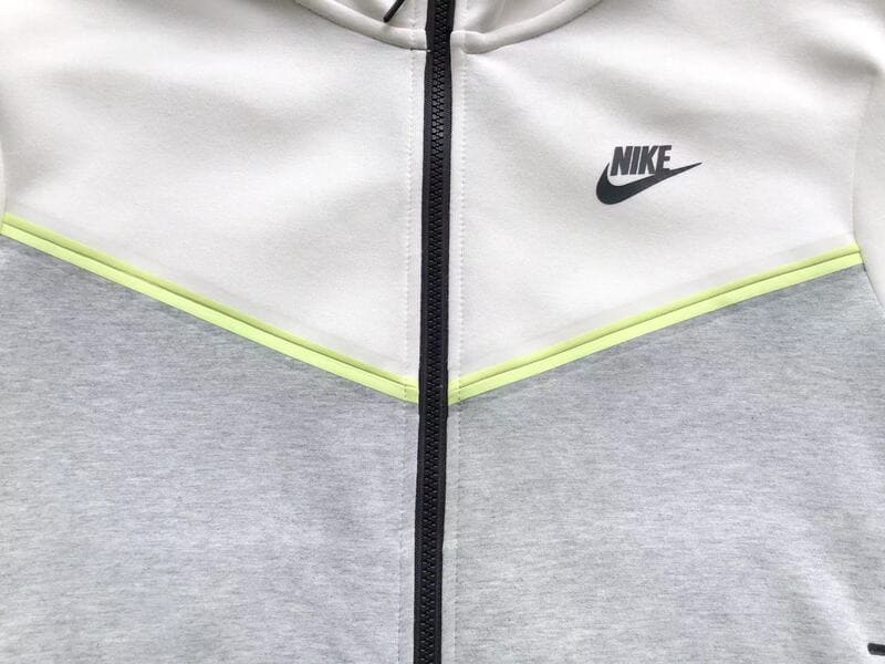 Nike Tech Fleece White Neon Grey