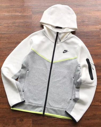 Nike Tech Fleece White Neon Grey