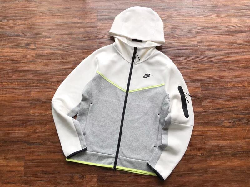 Nike Tech Fleece White Neon Grey