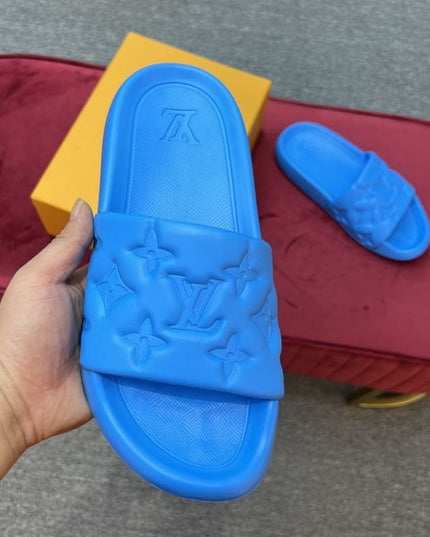 Louis Vuitton Waterfront Blue Slippers
