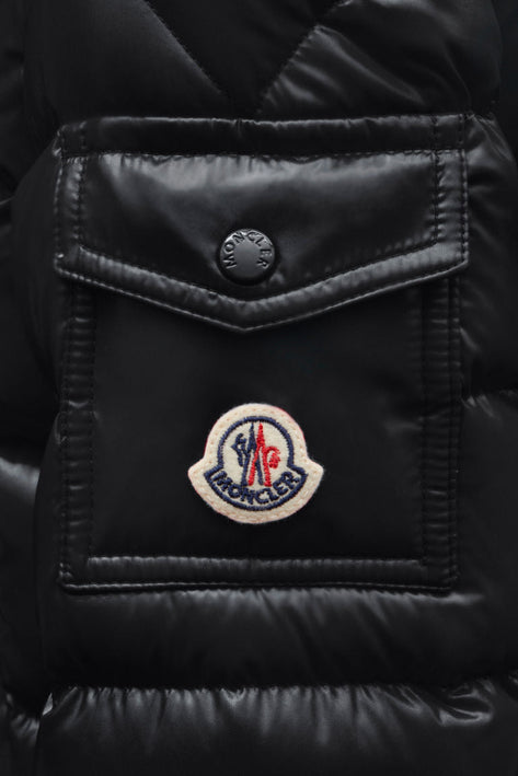 Moncler Hooded Puffer Jacket Black