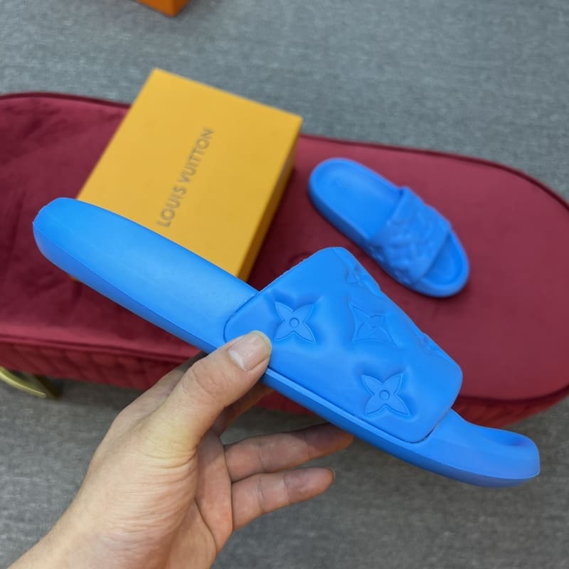 Louis Vuitton Waterfront Blue Slippers