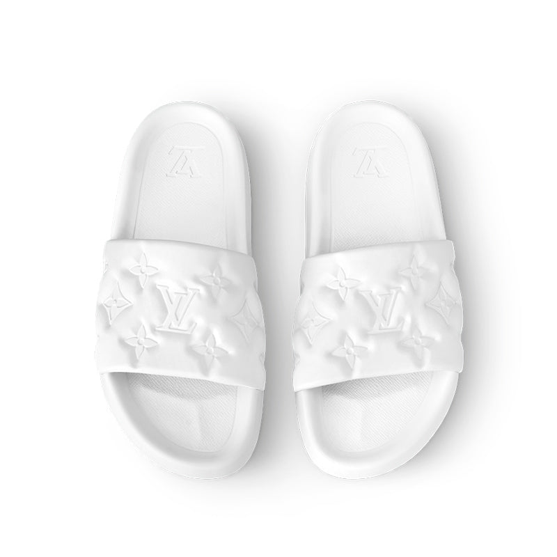 Louis Vuitton Waterfront White Slippers