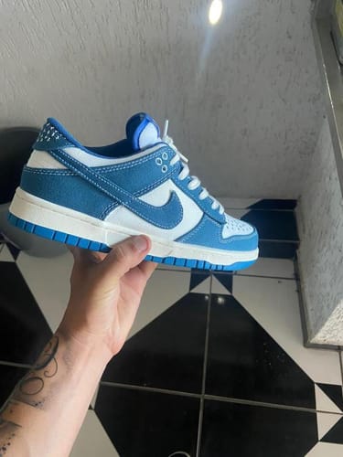Customer photo: Dunk Low "Sashiko - Industrial Blue"