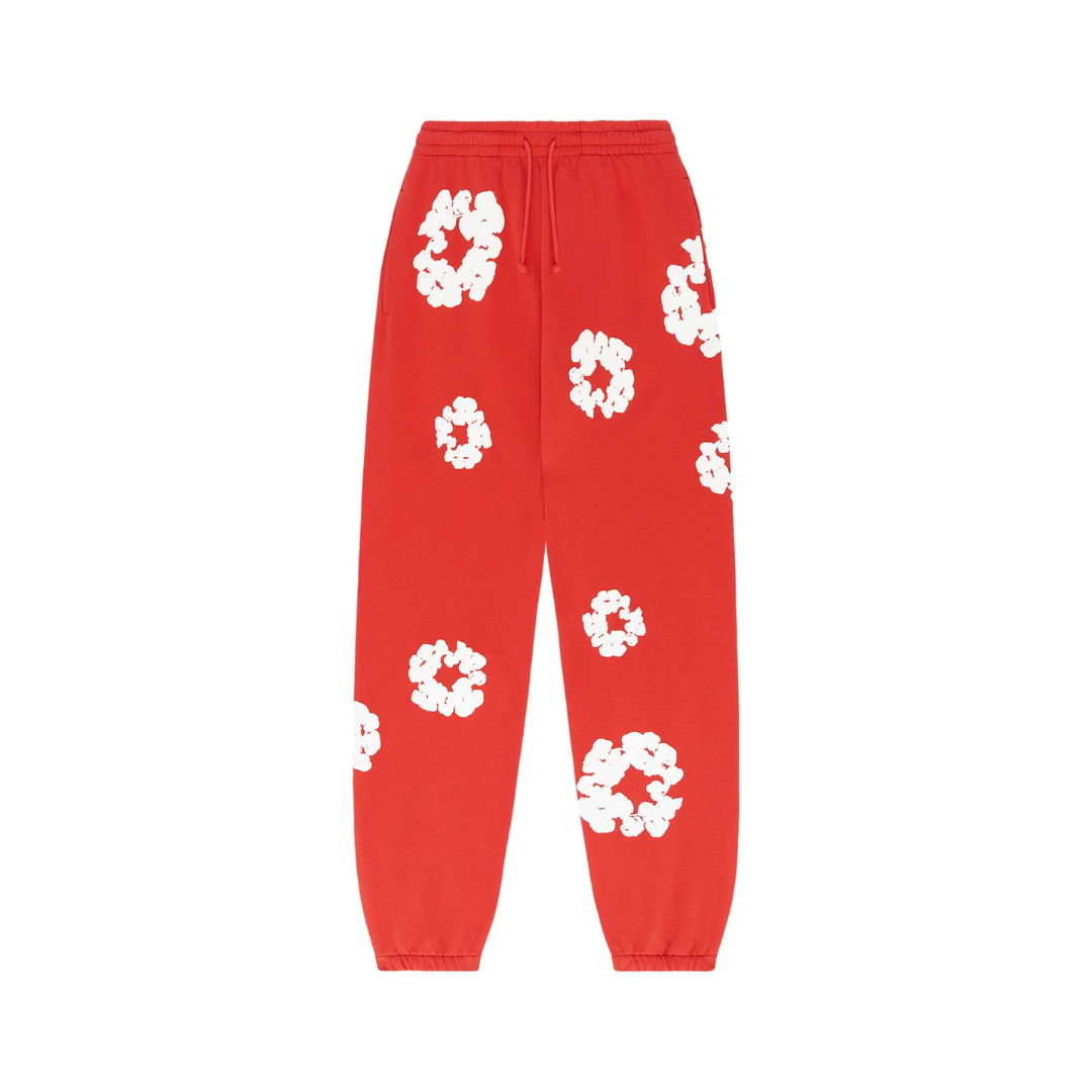 Denim Tears The Cotton Wreath Sweatpants "Red"