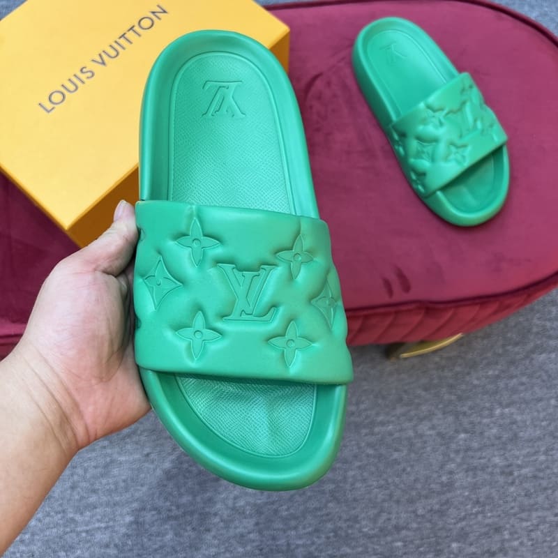 Louis Vuitton Waterfront Green Slippers