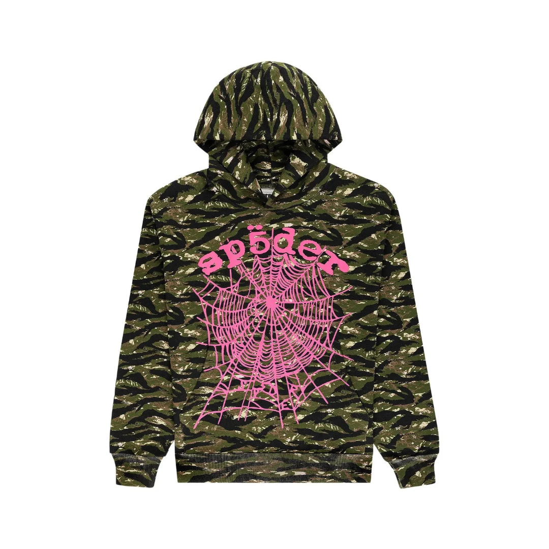 Sp5der Og Web V2 Hoodie "Tiger Camo"