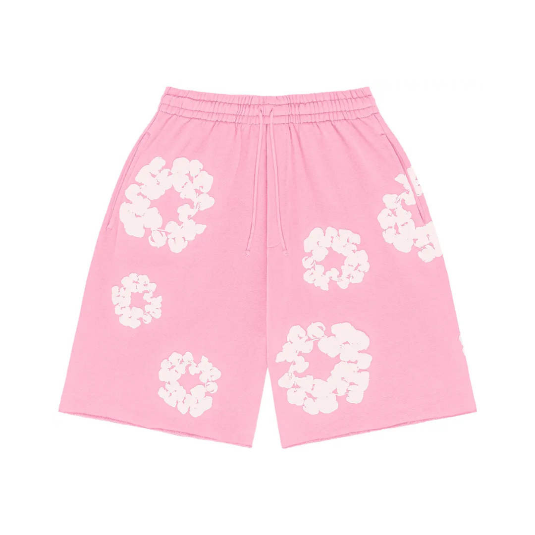 Denim Tears The Cotton Wreath Shorts "Pink"