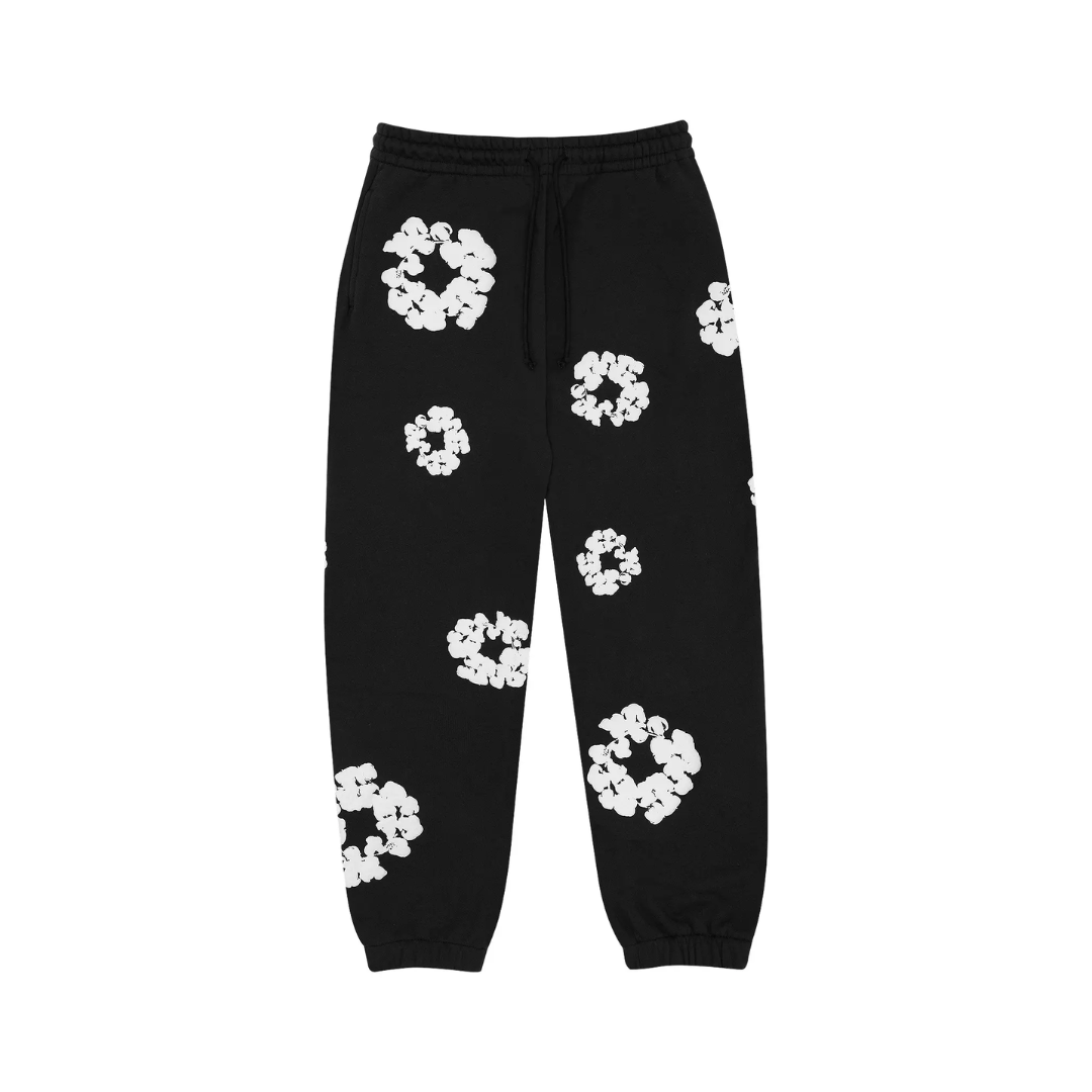 Denim Tears The Cotton Wreath Sweatpants "Black"