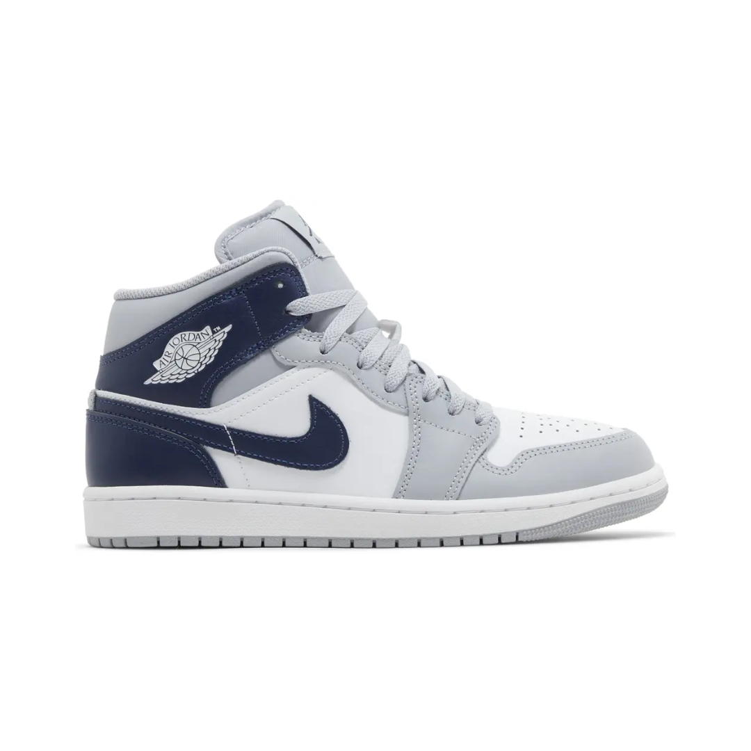 Air Jordan 1 Mid "Wolf Grey Midnight Navy"
