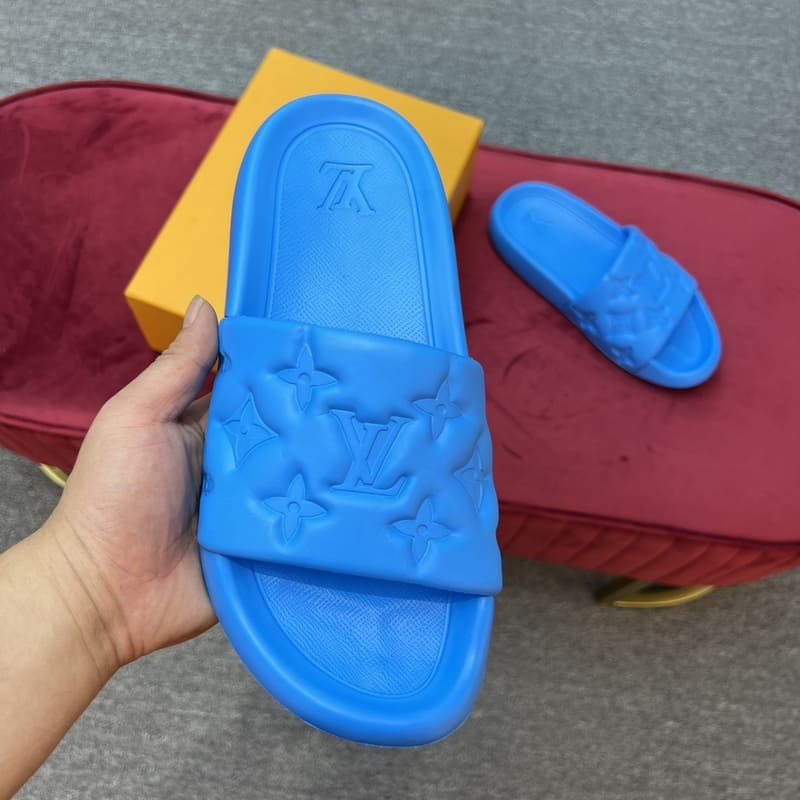 Louis Vuitton Waterfront Blue Slippers